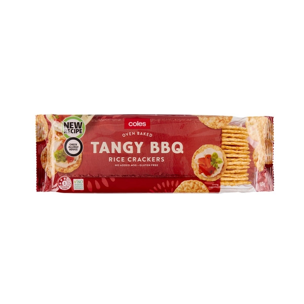 Coles BBQ Rice Crackers 100g