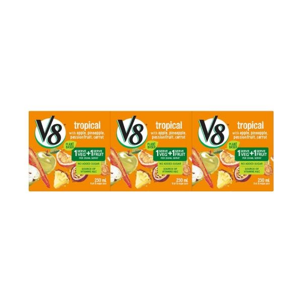 Campbell's V8 Tropical Juice Multipack 250mL 3 pack