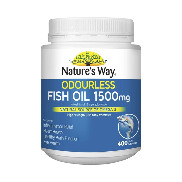 Nature's Way Fish Oil 1500mg Capsules 400 pack