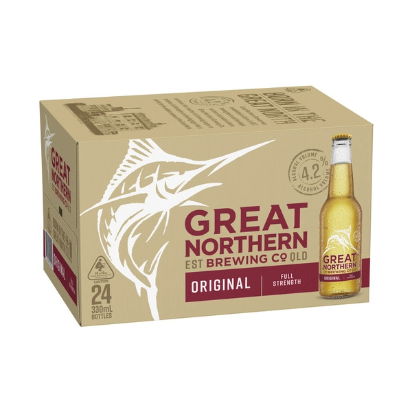 Great Northern Original Lager Bottle 330mL 24 Pack