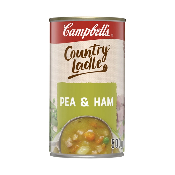 Campbell's Country Ladle Soup Can Pea & Ham 500g