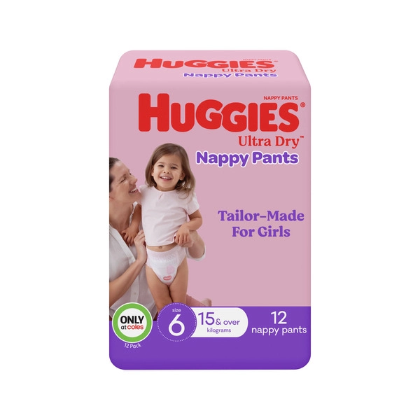 Huggie Ultra Dry Girls Convenience Size 6 12 pack