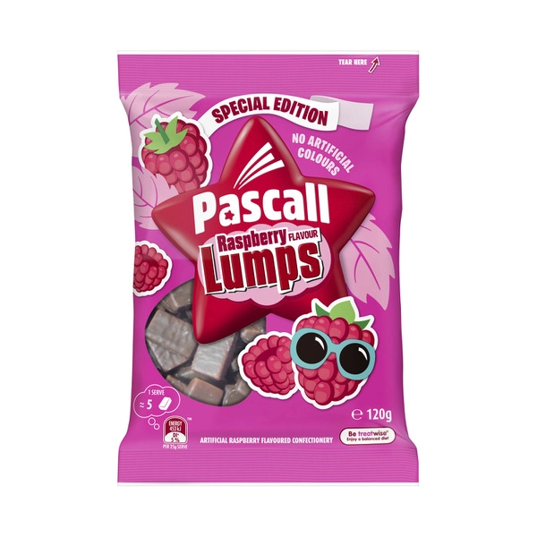 Pascall Raspberry Lumps 120g