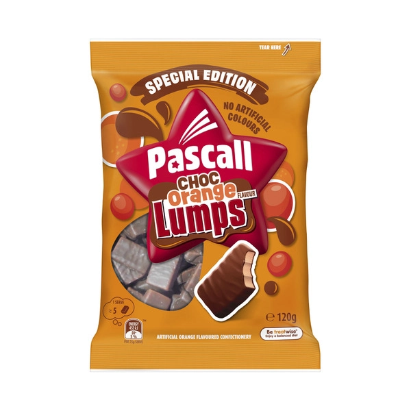 Pascall Choc Orange Lumps 120g