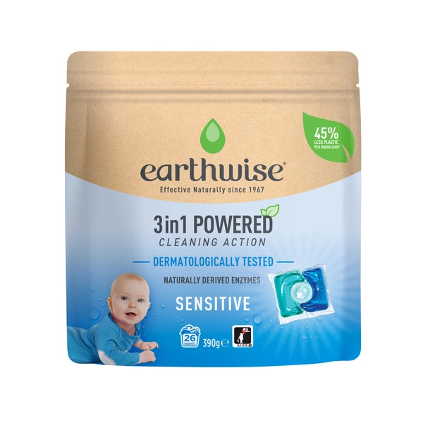 Earthwise 3 In 1 Laundry EARTHWISE 3 IN 1 LAUNDRY CAPSULES SENSITIVE 26PK 