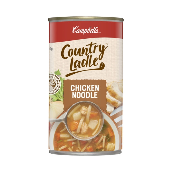 Campbell's Country Ladle Soup Can Chicken Noodle 500g