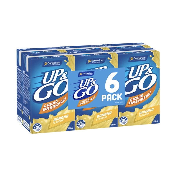 Sanitarium Up&Go Banana Cereal 6X250mL 1.5L