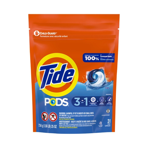 Tide Laundry 3 In 1 Pods Original 31 pack