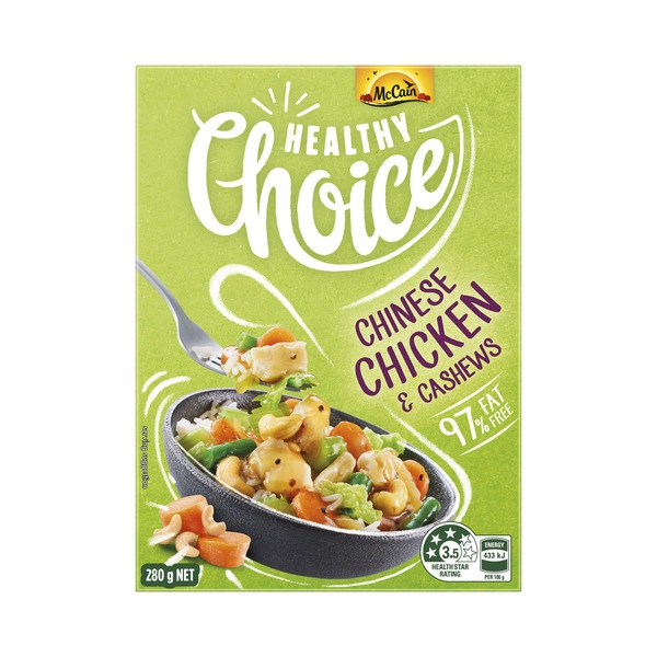 McCain Frozen Healthy Choice Chinese Chicken With Cashews 280g