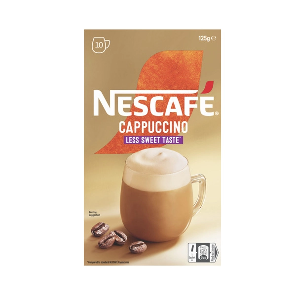 Nescafe Cappuccino Less Sweet Multipack 10 pack