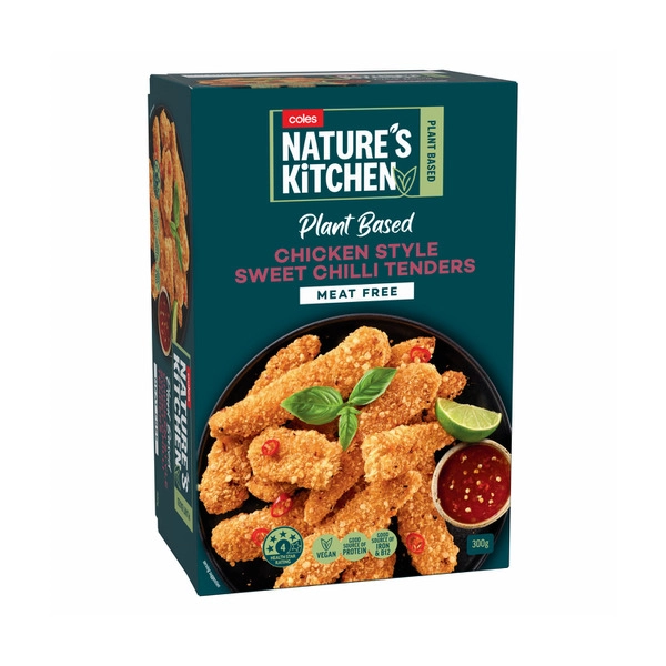 Coles Natures Kitchen Chicken Style Sweet Chilli Tenders 300g