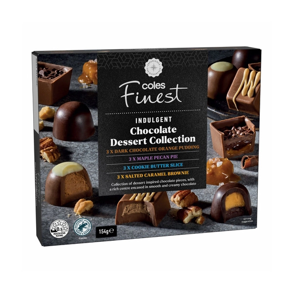 Coles Finest Chocolate Dessert 12 Piece Collection 154g