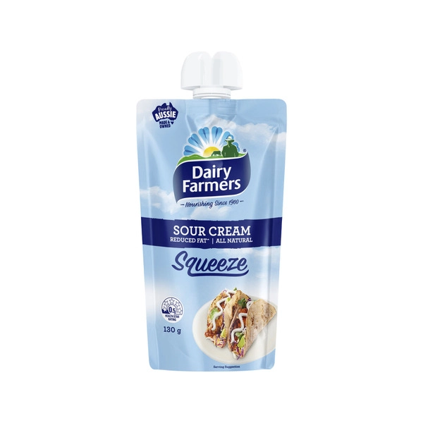 Dairy Farmers DAIRY FARMERS SOUR CREAM SQUEEZE POUCH 130G 