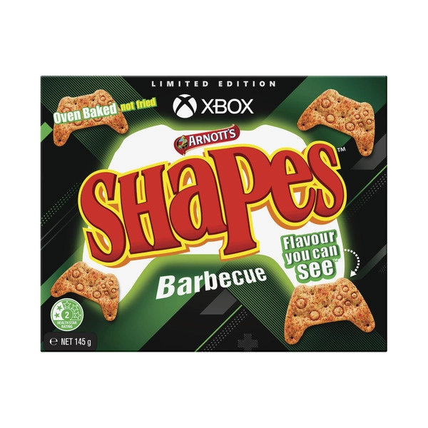 Arnotts Shapes Crackers Limited Edition X-Box BBQ 145g