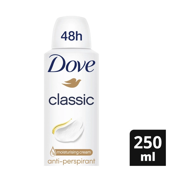 Dove Antiperspirant DOVE ANTIPERSPIRANT AEROSOL DEODORANT CLASSIC 250 ML 