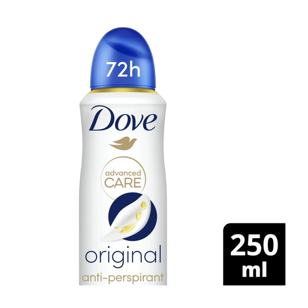 Dove Advanced Antiperspirant Aerosol Deodorant Original 250mL