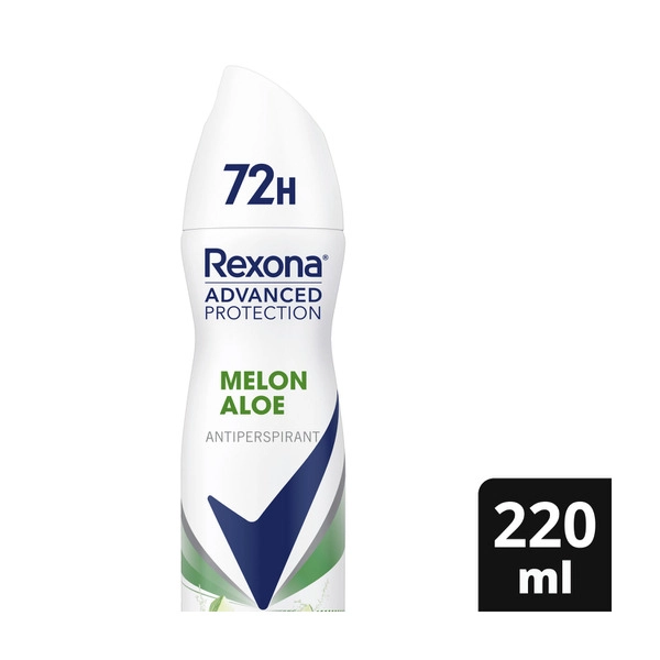 Rexona Advance Protection REXONA WOMEN ADVANCE PROTECTION ANTIPERSPIRANT AEROSOL DEODORANT PURE MELON ALOE 220 ML 