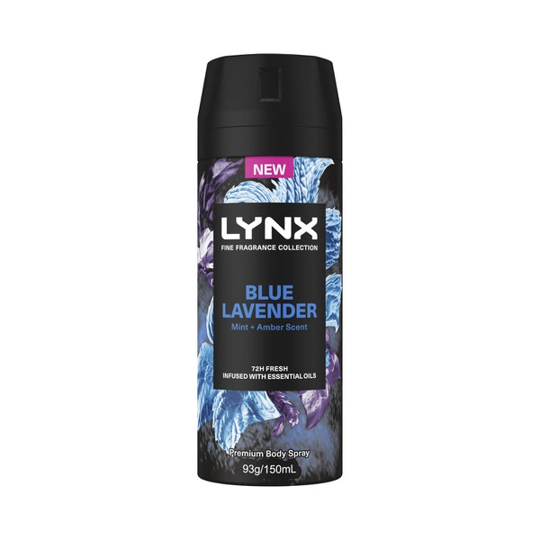 Lynx Aerosol Deodorant Blue Lavender 150mL