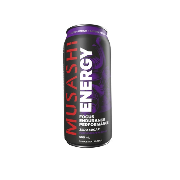 Musashi Energy Drink Purple Grape 500mL