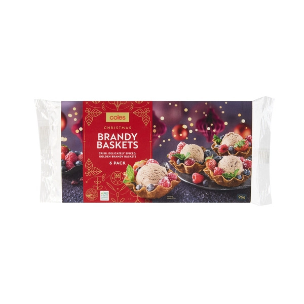 Coles Festive Brandy Baskets 96g