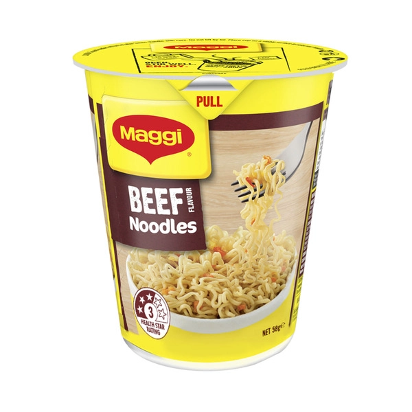 Maggi Instant Noodles Cup Beef Flavour 58g