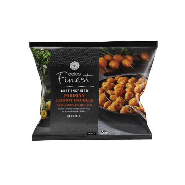 Coles Finest Parisian Carrots With Parsley Butter 500g