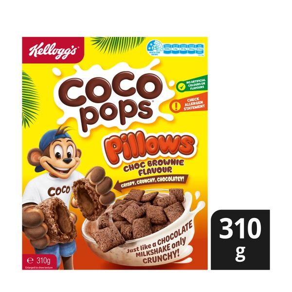 Kellogg's Coco Pops Pillows Choc Brownie Flavour 310g