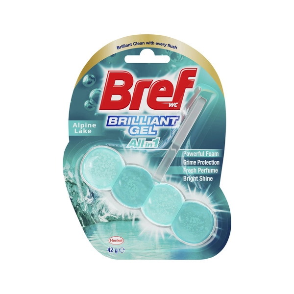 Bref Brilliant Gel Alpine Lake Toilet Cleaner Rimblock 42g