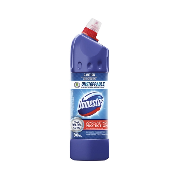 Domestos Toilet Thick Cleaner Bleach Ocean Fresh 500mL