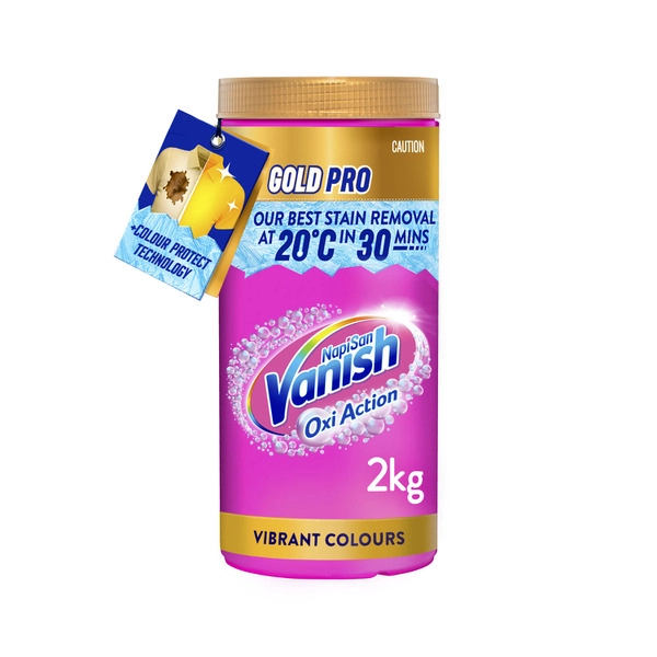 Vanish Napisan Gold Pro Multi Power Stain Remover Vibrant Colours 2kg