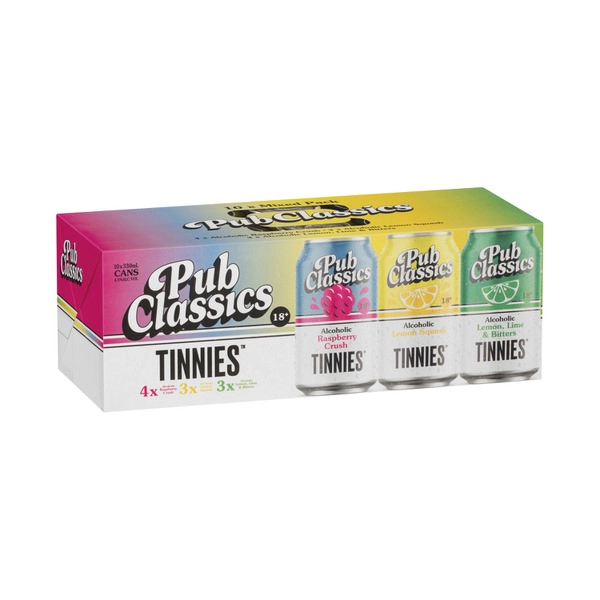 Tinnies Pub Classics Mixed Pack Can 330mL 10 Pack