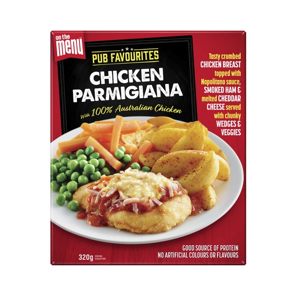 On The Menu Frozen Chicken Parmigiana 320g