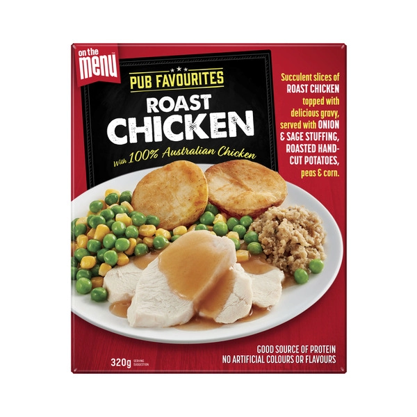 On The Menu Plated Meals ON THE MENU PLATED MEALS ROAST CHICKEN 320G 