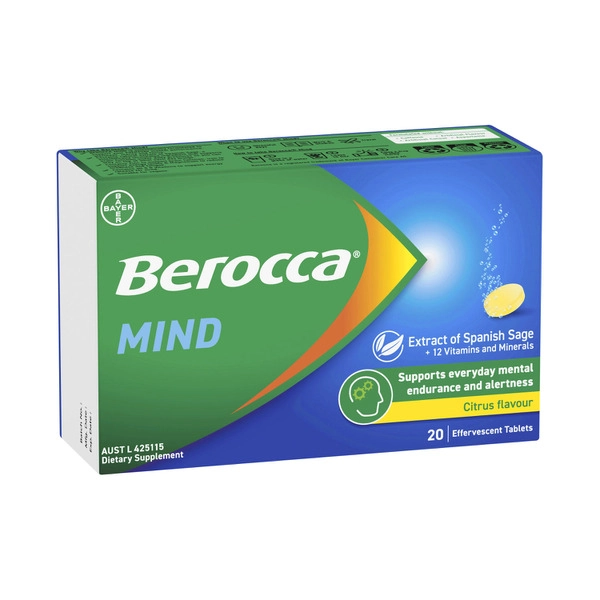 Berocca Mind Effervescent Citrus 20 pack