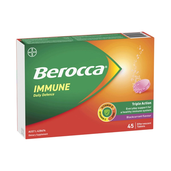 Berocca Immune Effervescent Blackcurrant 45 pack