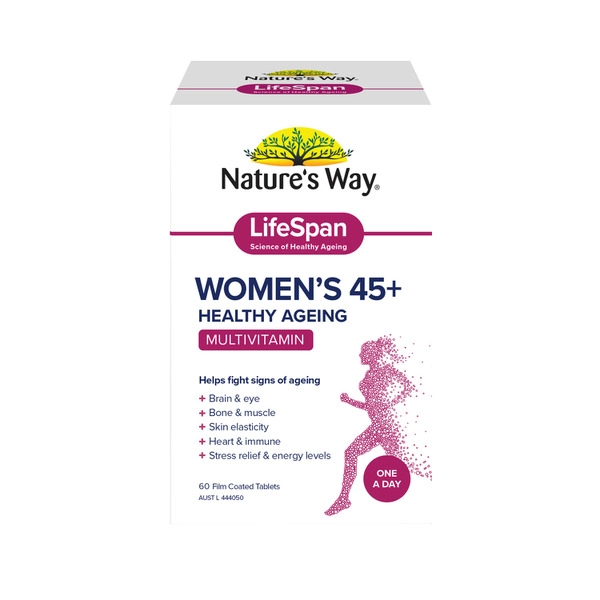 Natures Way Life Span Multi Womens 45+ 60 pack