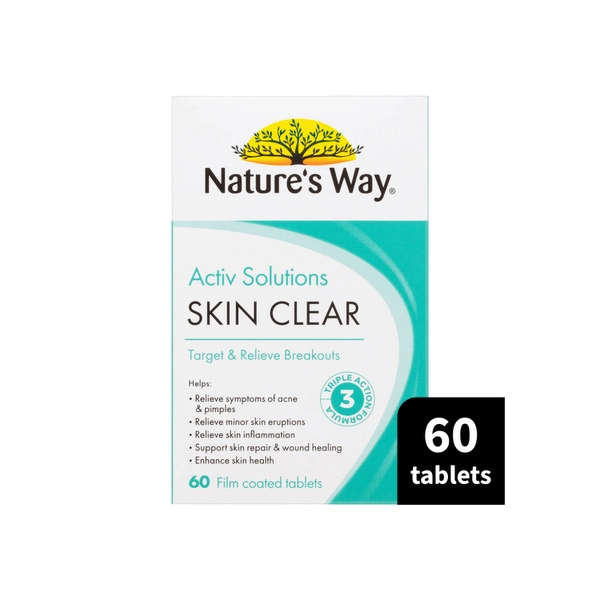 Natures Way Active NATURES WAY ACTIVE SOLUTIONS CLEAR SKIN 60PK 