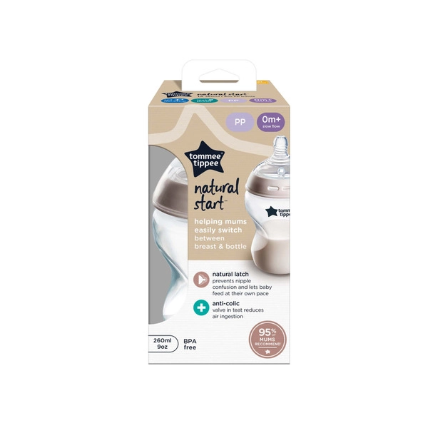 Tommee Tippee Baby Bottles Natural Start Anti-Colic Bottle 260Ml 0Months+ 1 each