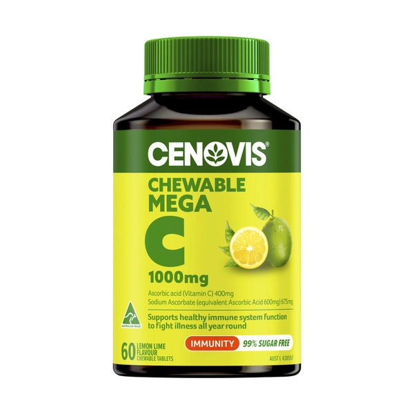 Cenovis Chewable Mega C 1000mg Lemon 60 pack