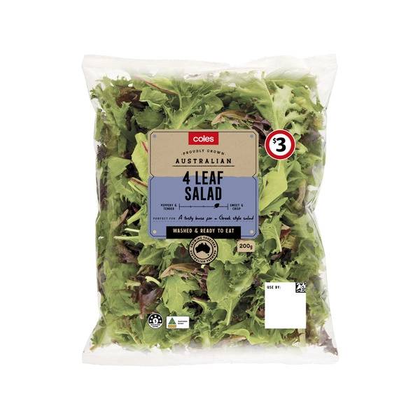 Coles 4 Leaf Salad Mix 200g