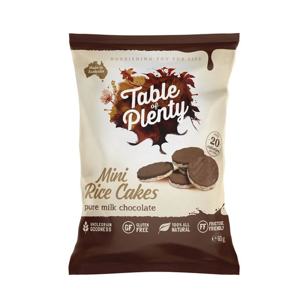 Table of Plenty Sharepack Milk Chocolate Mini Rice Cakes 60g