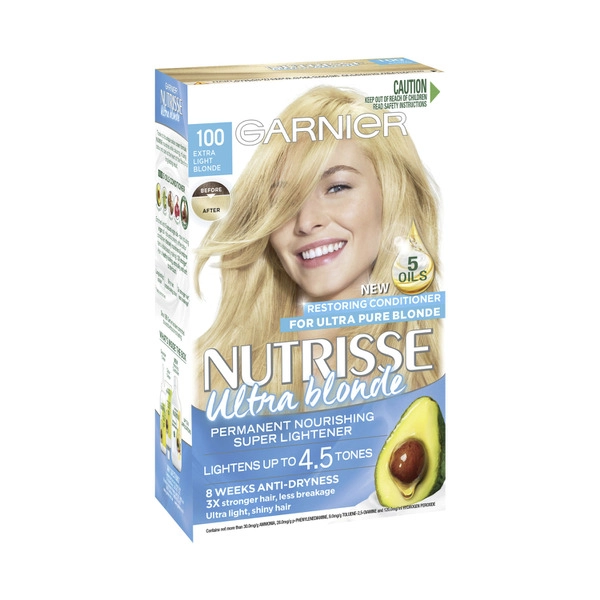 Garnier Nutrisse Hair Colour 100 Truly Blonde Extra Light 1 pack