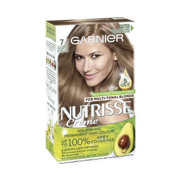 Garnier Nutrisse 7 Almond Cream Permanent Hair Colour 1 pack