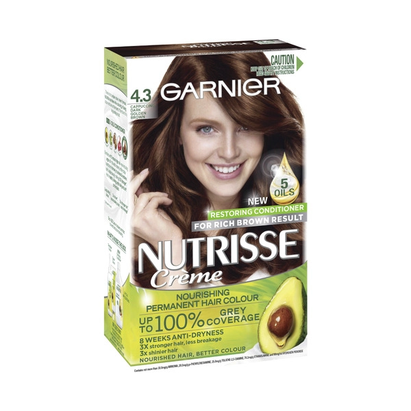 Garnier Nutrisse 43 GARNIER NUTRISSE HAIR COLOUR:CAPPUCINO:.:1 PACK 