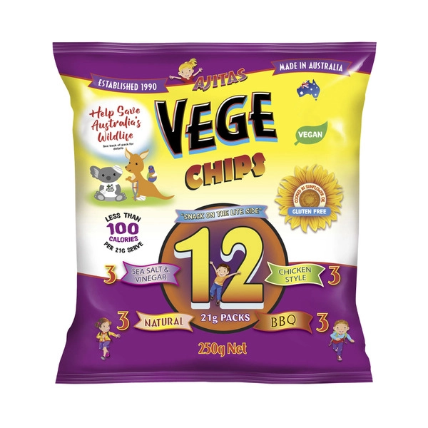 Vege Chips Multi 12 Pack 250g