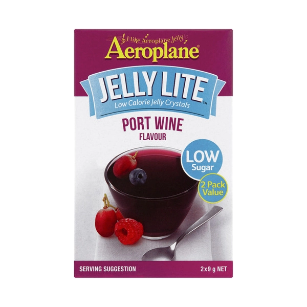 Aeroplane Lite Port Wine Jelly Crystals 2 pack 18g