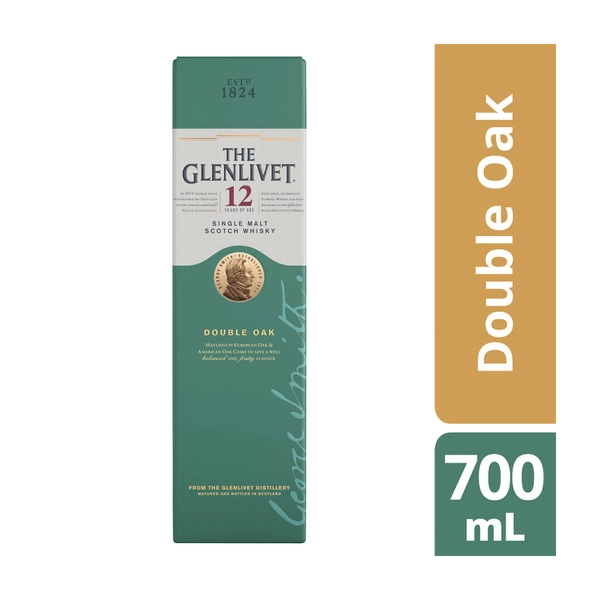 Glenlivet 12YO Single Malt Scotch Whisky 700mL 1 Each