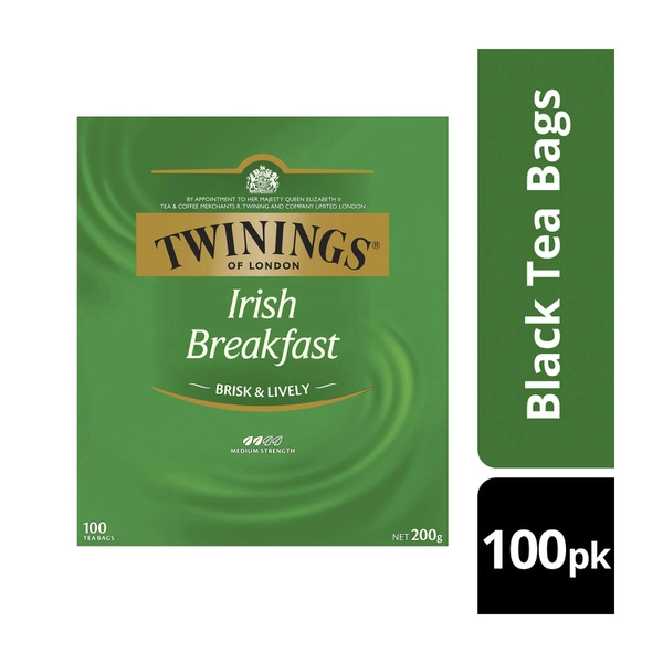 Twinings Irish Breakfast Tea Bags 100 pack 200g