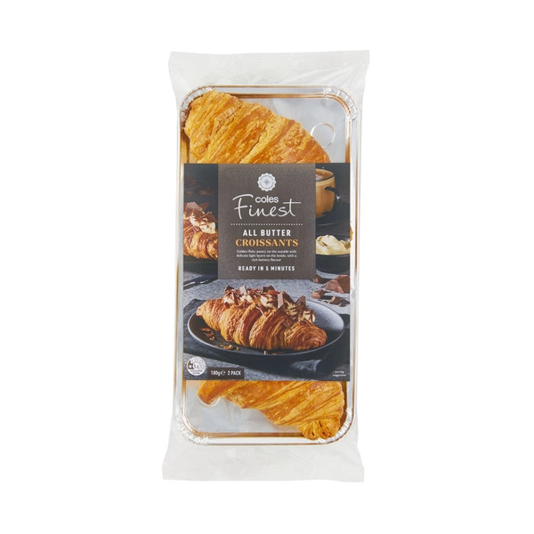 Coles Finest All Butter Croissants 2 Pack 180g