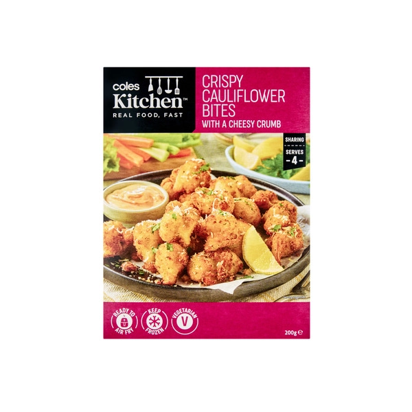 Coles Kitchen Cheesy Cauliflower Bites 200g